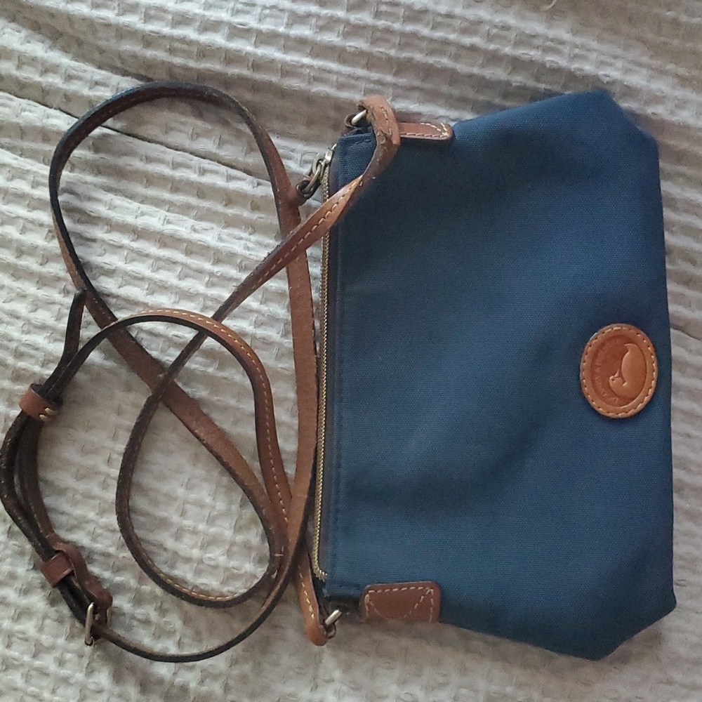 Dooney & Bourke Navy Blue Nylon Mini Shoulder Bag